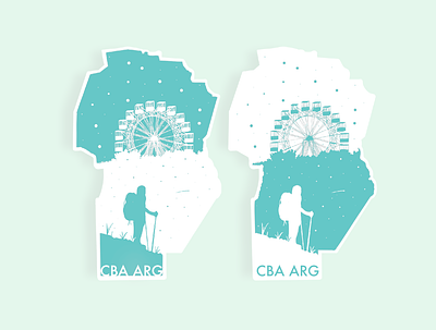 Hometown Stickers. Córdoba, Argentina. argentina cordoba design illustration learn play practice sticker stickers warm up weekly
