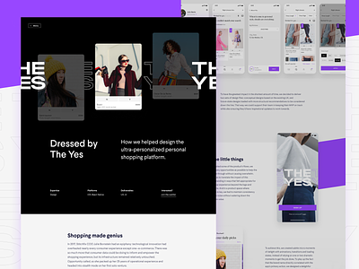 The Yes Case Study app case study design fashion the yes website