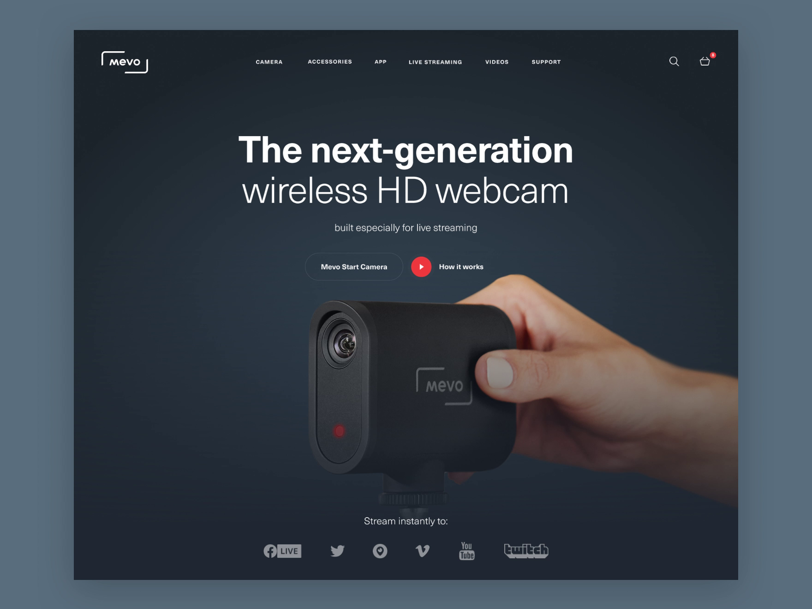 mevo website