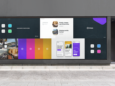 Tines Brand automatio brand colours design identity styleguide ui website
