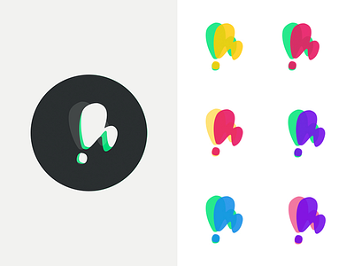 Hypit Concept Logos brand colours complimentary conceptual flexible funky hypit logo mark