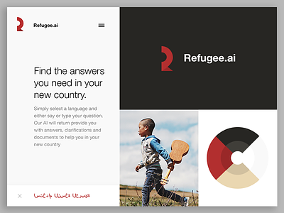 Refugee.ai // Brand ai brand colours logo photography refugee