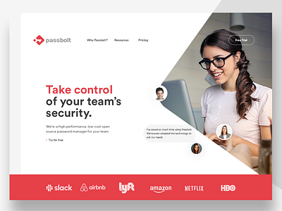 Passbolt Concept brand branding design identity typography ui ux website