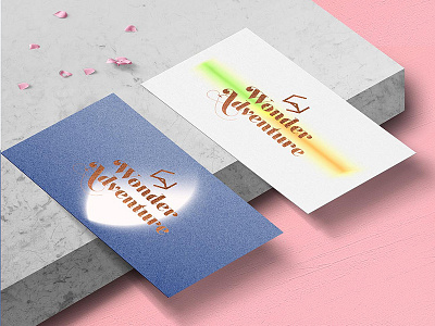 Wonder adventure Business Cards brand brand identity branding business cards corporate indentity logo packaging