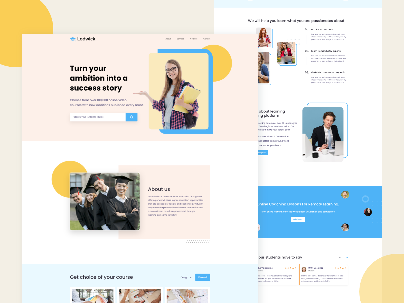Education Website Design by Shuhanur Rahman on Dribbble