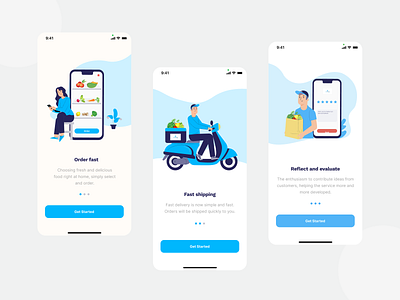 Ecommerce Mobile Apps Design Onboarding