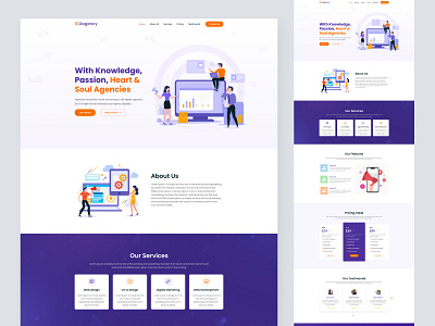 Dagency-Digital Agency Landing Page Design