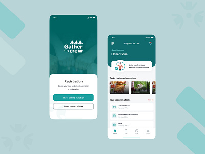 Crew Mobile Apps Design 3d app branding creative crew crypto design graphic design mobile app design motion graphics ui uiux