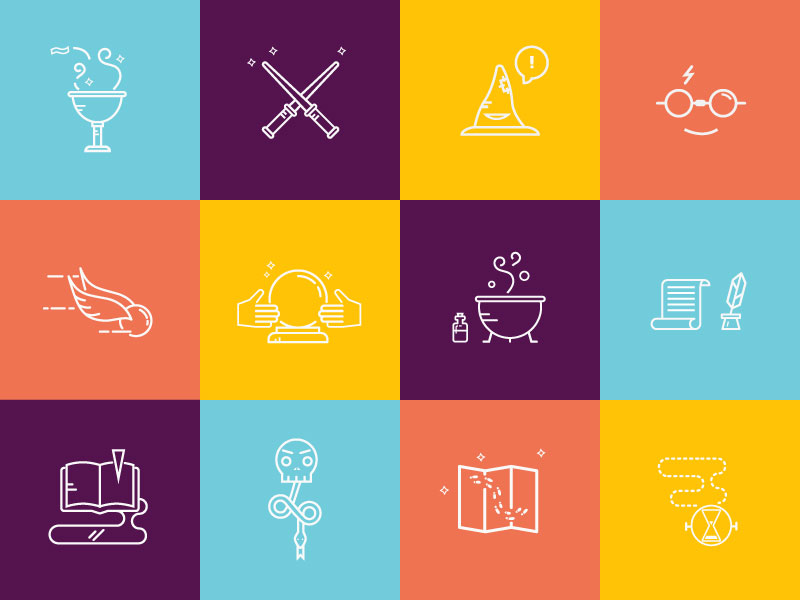 Harry Potter Icons by Lacie Webb on Dribbble