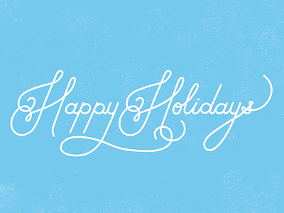 Happy Holidays christmas hand lettering holiday holidays illustration type typography xmas
