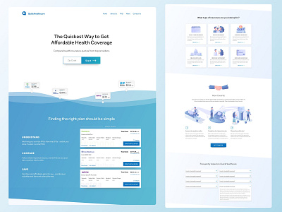 Quick Healthcare branding design illustration minimal ui vector web website