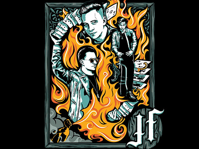 Make Magic Share Joy dark design fire konstantin kostenko magic poster t shirt vector