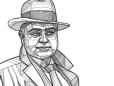 Mafia Boss abstact art artist design geometric geometric art geometric hatching hand drawing illustration konstantin kostenko vector