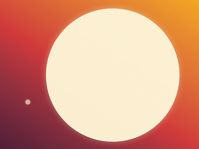 Orbit gradient illustration illustrator orbit planet sphere sun sunset vector