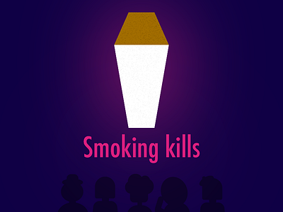 Smoking kills cigarette coffin illustrator sad smoking smoking kills