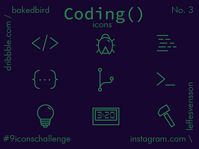 Coding Icons 9iconschallenge coding developer icon icon pack icons programmer