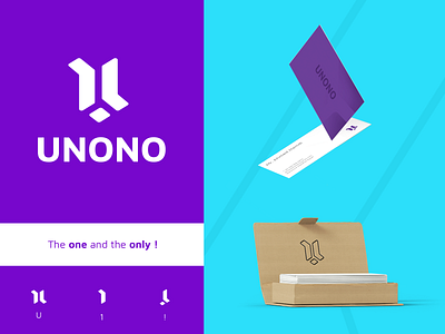 Unono ! brand branding logo logo design logomark logos one only u