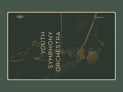 Agora Youth Symphony Orchestra animation art concept creative design dribbble flat music orchestra site sketch symphony ui web