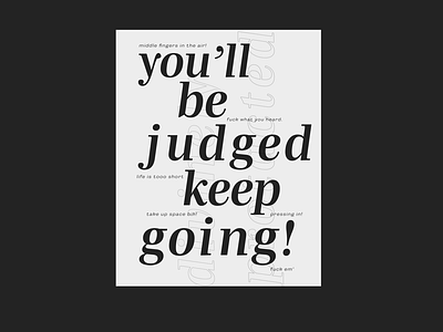 You'll Be Judged...