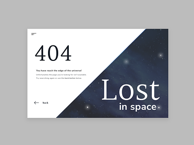 Lost In Space 404 404 error 404 page design space ui ui ux ui design user interface web web type web typography