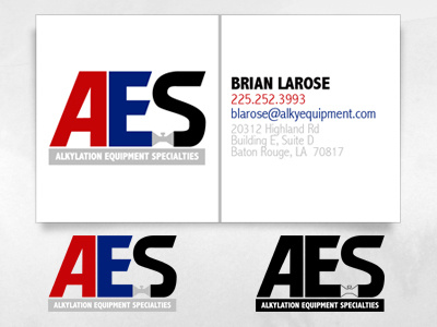 AES Business Card and Logo