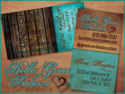 Bella Grace Salons Biz Cards
