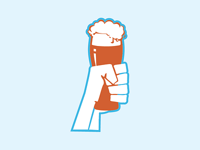 Beer Trumps Hate beer illustration resist vector