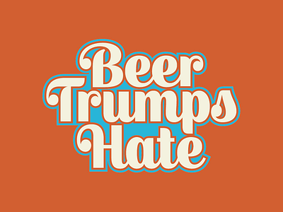 Beer Trumps Hate Logo beer logo vector