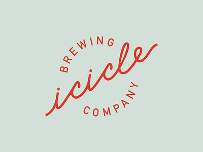 Unused Icicle Brewing Co. Logo beer hand drawn type identity logo vector