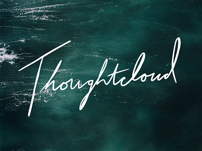 Thoughtcloud Masthead brand and identity branding branding concept editorial art editorial concept hand lettered lettering procreate