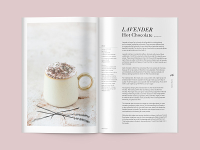 Lavender Hot Chocolate Layout & Illustration editorial editorial illustration editorial layout illustration