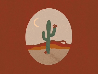 Desert at Twilight branding color design graphic design icon illustration illustration art logo procreate vector