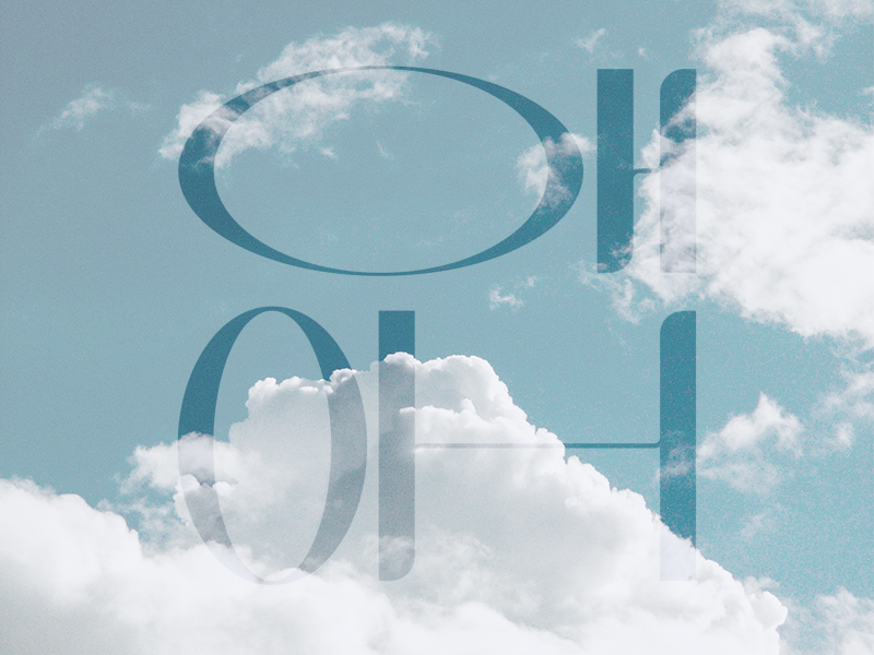 Oh Oh design illustrator vector compressed type extended type custom type typography