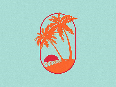 Beach Vibes branding color design graphic design illustration logo vector
