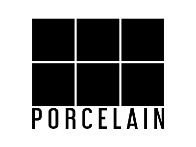 Porcelain Logo design logo simple tiles