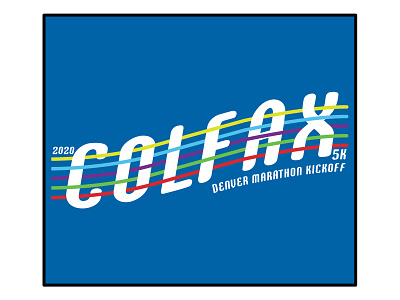 Colfax 5K Concept 5k branding colfax colors concept denver design illustration illustrator logo marathon simple typography
