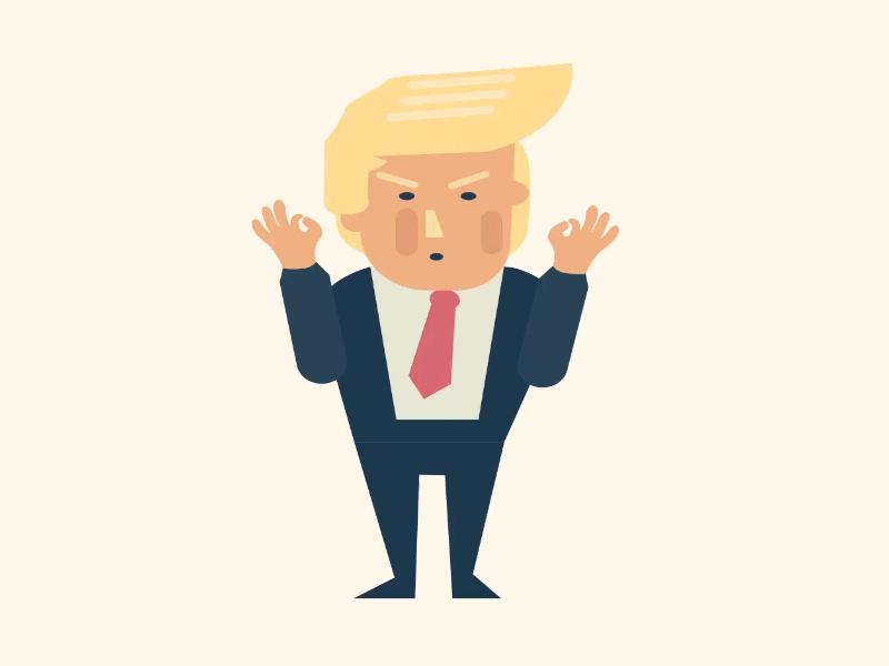Trump illustration motion