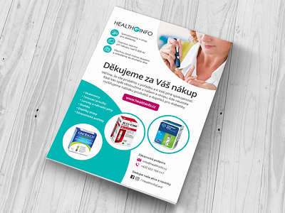 Flyer - HealthInfo.cz ecommerce flyer print design
