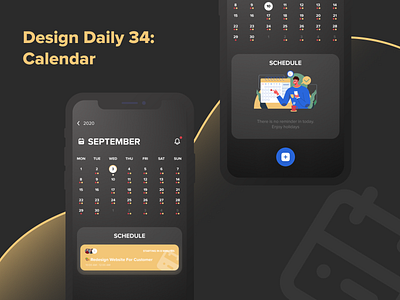 Design Daily 34 - Calendar