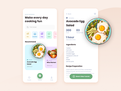 Design Daily 35 - Recipe clean daily 100 challenge dailyui layout design recipe recipe app simple design ui deisgn