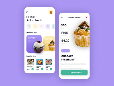 Design Daily 38 - Food App app clean daily 100 challenge dailyui food app layout design simple design ui deisgn