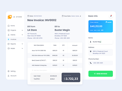 Design Daily 41 - Invoice clean daily 100 challenge dailyui invoice simple design ui deisgn