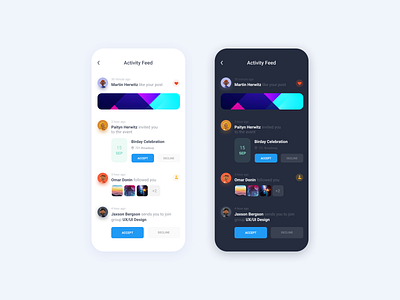 Design Daily 42 - Activity feed