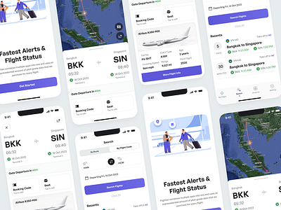 Flight Tracking App clean design flight flight tracking layout design ui ui deisgn