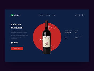 Wine Store clean layout design ui deisgn ux designer web design wine wine branding