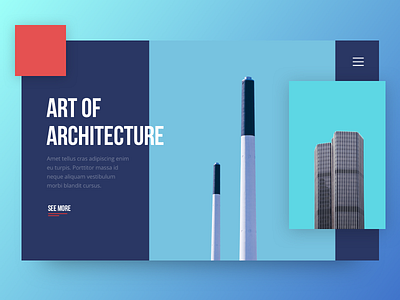 Art Of Architecture architect clean layout design ui deisgn web