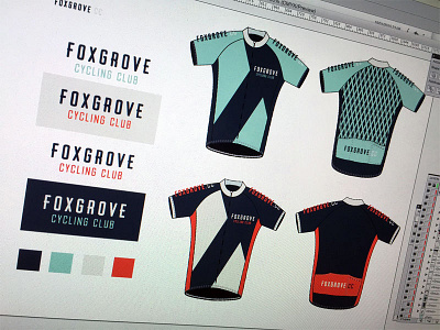 Foxgrove Cycling Club Jerseys branding cycling jersey logo