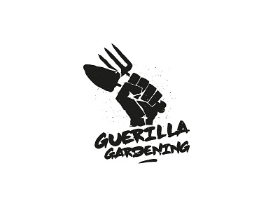 Guerilla Gardening Logo gardening logo