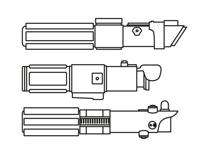 Lightsaber Coloring Pages Printable Sketch Coloring Page