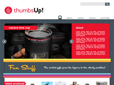 thumbsUp! Website Design novelty web design